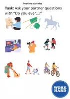 Vorschau - Bildkarten - Flashcards + Übungen (5+): Free Time Activities - Seite 2