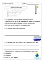 Vorschau - Arbeitsblätter - Quiz zum Klima Check (Checker-Reportage) - mit Lösung - Deckblatt