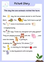 Προεπισκόπηση - Φυλλάδια - Animal picture Story - Ιστορία με λέξεις και εικόνες - Εξώφυλλο