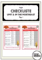 Vorschau - Arbeitsblätter - Checkliste Orange Line 4 Unit 3: In the Northeast G & M (differenziert) - Seite 1