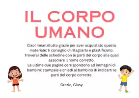 anteprima - Flashcard - IL CORPO UMANO - Pagina di copertina