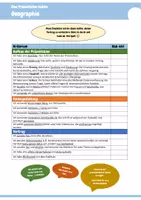 Vorschau - Arbeitsblätter - Eine Präsentation im Fach Geographie halten - Themenvorschläge, Checkliste & Recherchelinks - Seite 1
