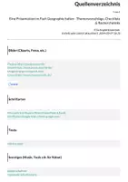Vorschau - Arbeitsblätter - Eine Präsentation im Fach Geographie halten - Themenvorschläge, Checkliste & Recherchelinks - Seite 3