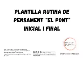 Vista previa - Hojas de trabajo - Rutina de pensamiento / Rutina de pensament - página 1