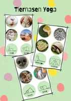 Vorschau - Stundenentwürfe - Kinderyoga: Tiernasen Yoga Karten - Deckblatt