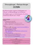 Vorschau - Arbeitsblätter - Ostern Schwungübungen Nachspurübungen Graphomotorik - Seite 1