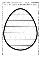 Vorschau - Arbeitsblätter - Ostern Schwungübungen Nachspurübungen Graphomotorik - Seite 3