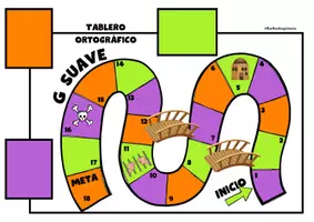 Vista previa - Juegos / Gamificación - Tablero ortográfico GA,GO,GU, GUE, GUI, GÜE, GÜI - página 3