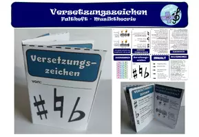 Vorschau - Arbeitsblätter - Versetzungszeichen - Faltheftchen - Musiktheorie - Vorzeichen - Seite 1