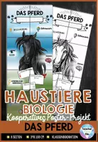Vorschau - Mal- und Bastelvorlagen - Das Pferd - Poster | Haustiere - Säugetiere | Kooperative Klassendekoration - Deckblatt