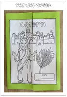 Vorschau - Arbeitsblätter - Lapbook - Ostern - Karwoche - Religion - Bastelvorlage - Seite 2