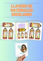 Vista previa - Refuerzo / NEE / Materiales de apoyo - Llavero de materiales escolares (español, inglés y francés) - Portada