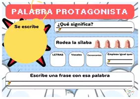 Vista previa - Unidades / Secuencias / Situaciones de Aprendizaje - PALABRA PROTAGONISTA - página 1