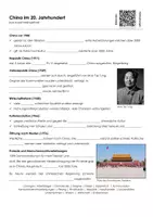 Vorschau - Arbeitsblätter - Geschichte Chinas im 20 - Deckblatt