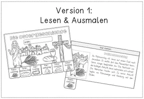 Vorschau - Arbeitsblätter - Ostern - Flipbook zur Karwoche differenziert - Seite 2