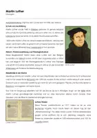 Vorschau - Arbeitsblätter - Arbeitsblatt "Martin Luther" mit Erklärvideo, Lösungen und Onlineübungen - Deckblatt