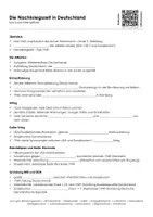 Vorschau - Arbeitsblätter - Nachkriegszeit kurz zusammengefasst - Deckblatt
