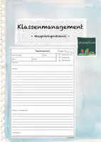 Vorschau - Arbeitsblätter - Klassenmanagement: Gesprächsprotokoll - Deckblatt