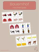 Vorschau - Spiele - Bauernhof Pärchenspiel (Bild und Schrift) - Deckblatt
