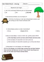 Vorschau - Arbeitsblätter - Quiz zum Wald-Check (Reportage) - mit Lösung - Seite 2