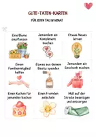 Vorschau - Poster - Gute Taten Karten ❤️ - Soziales Lernen - Nächstenliebe - Seite 1