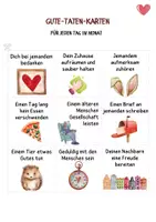 Vorschau - Poster - Gute Taten Karten ❤️ - Soziales Lernen - Nächstenliebe - Seite 2