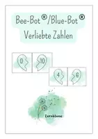 Vorschau - Aufgabenkarten - Verliebte Zahlen mit dem Blue-Bot® und Bee-Bot® entdecken - Deckblatt
