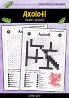 Vorschau - Arbeitsblätter - Axolotl search puzzle - letter grid animals (English) - Deckblatt