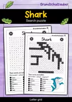 Vorschau - Arbeitsblätter - Shark search puzzle - letter grid animals (English) - Deckblatt
