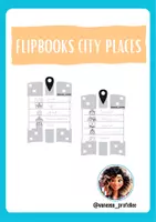 Vista previa - Tarjetas / Manipulativos - Flipbooks City Places 🇬🇧 - página 1