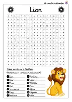 Vorschau - Arbeitsblätter - Lion - 3 for 2 economy package - Material package (English) - Seite 2