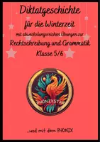 Vorschau - Arbeitsblätter - Diktatgeschichte für die Winterzeit mit abwechslungsreichen Übungen zur Rechtschreibung und Grammatik - Deckblatt