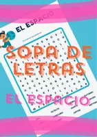 Vista previa - Hojas de trabajo - El espacio. Sopa de letras. - Portada