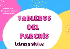 Vista previa - Juegos / Gamificación - Parchís de letras y sílabas (Junto a @logopedia_creativa) - página 1