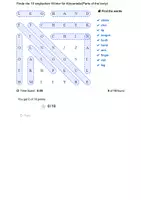 Vorschau - Stationenlernen - Englisch/Suchsel/Körperteile (2) mit Wortliste/H5P+PDF+MOODLE+Lösung - Seite 2