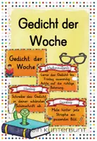 Vorschau - Präsentationen/Tafelbilder - Gedicht der Woche - Deckblatt