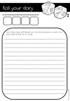 Vorschau - Arbeitsblätter - Story Cubes writing template - Seite 2