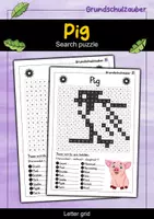 Vorschau - Arbeitsblätter - Pig search puzzle - letter grid animals (English) - Deckblatt