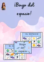 Vista previa - Unidades / Secuencias / Situaciones de Aprendizaje - Juego del Bingo con temática del espacio - Portada