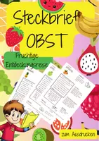 Vorschau - Arbeitsblätter - Umfassender Steckbrief: Verschiedene Obstsorten - Deckblatt
