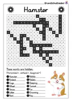 Vorschau - Arbeitsblätter - Hamster search puzzle - letter grid animals (English) - Seite 2