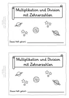 Vorschau - Arbeitsblätter - Multiplikation und Division mit Zehnerzahlen - Deckblatt