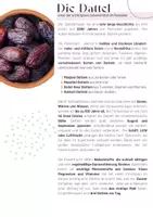 Vorschau - Merkblätter - Die Dattel - Deckblatt