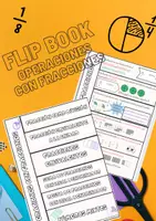 Vista previa - Refuerzo / NEE / Materiales de apoyo - MATEMÁTICAS: FLIPBOOK OPERACIONES CON FRACCIONES - Portada