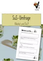 Vorschau - Arbeitsblätter - Umfrage Alkohol - Deckblatt