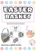 Vista previa - Manualidades / Dibujos para colorear - EASTER BASKET DIY - Portada