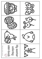 Vista previa - Manualidades / Dibujos para colorear - EASTER MINI BOOKS - página 3