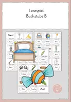 Vorschau - Spiele - Lesespiel Buchstabe B/b - Flex und Flora - Deckblatt