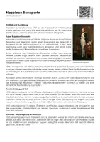 Vorschau - Arbeitsblätter - Napoleon Bonaparte - Infotext und Übungen - Deckblatt