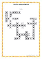 Vorschau - Arbeitsblätter - Crossword Englisch Animals in the Forest - Kreuzworträtsel Tiere im Wald - Seite 3